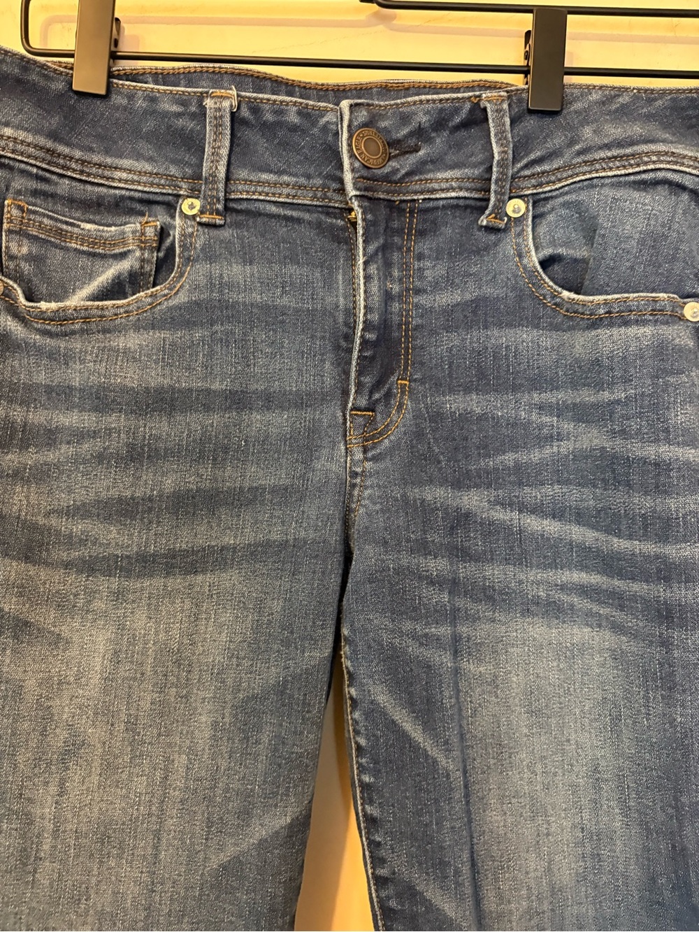 American Eagle Outfitters Dark Blue Bootcut Jeans - Picture 3 of 10